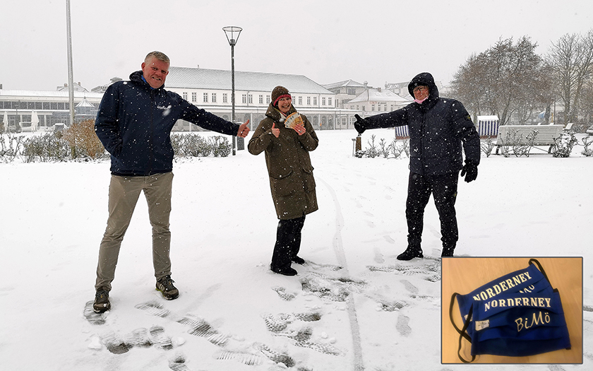 Wetter-TV-Experten übergeben 500 Euro an den Förderkreis Norderneyer Schulen