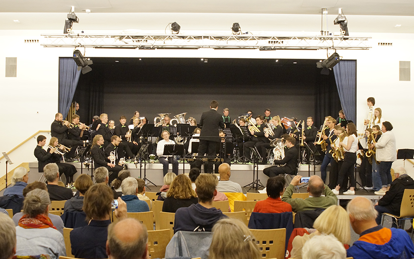 Konzert der Brass-Band in der Aula