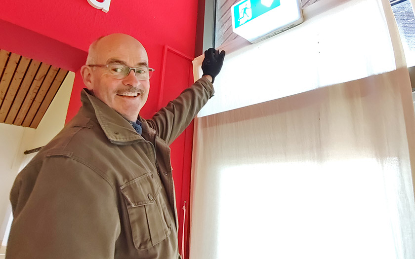 Verflattert: Fledermaus auf Kulturbesuch