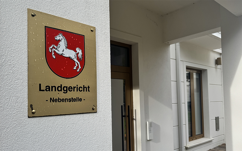 Eingang zur Nebenstelle des Landgerichtes in Aurich