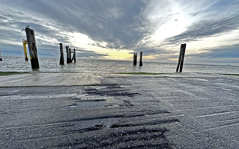 Schwerlastrampe wird instand gesetzt