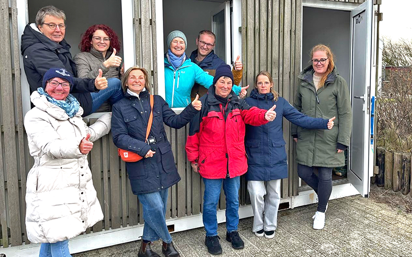 Neue Umkleide in Empfang genommen