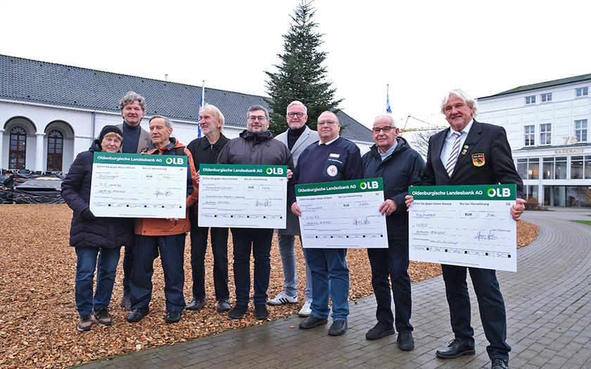 Staatsbad übergibt Spenden an vier Norderneyer Vereine